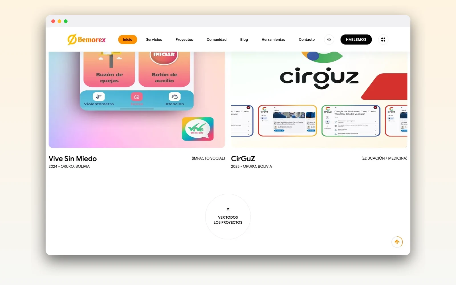 Bemorex — Sitio web de la agencia — imagen 4
