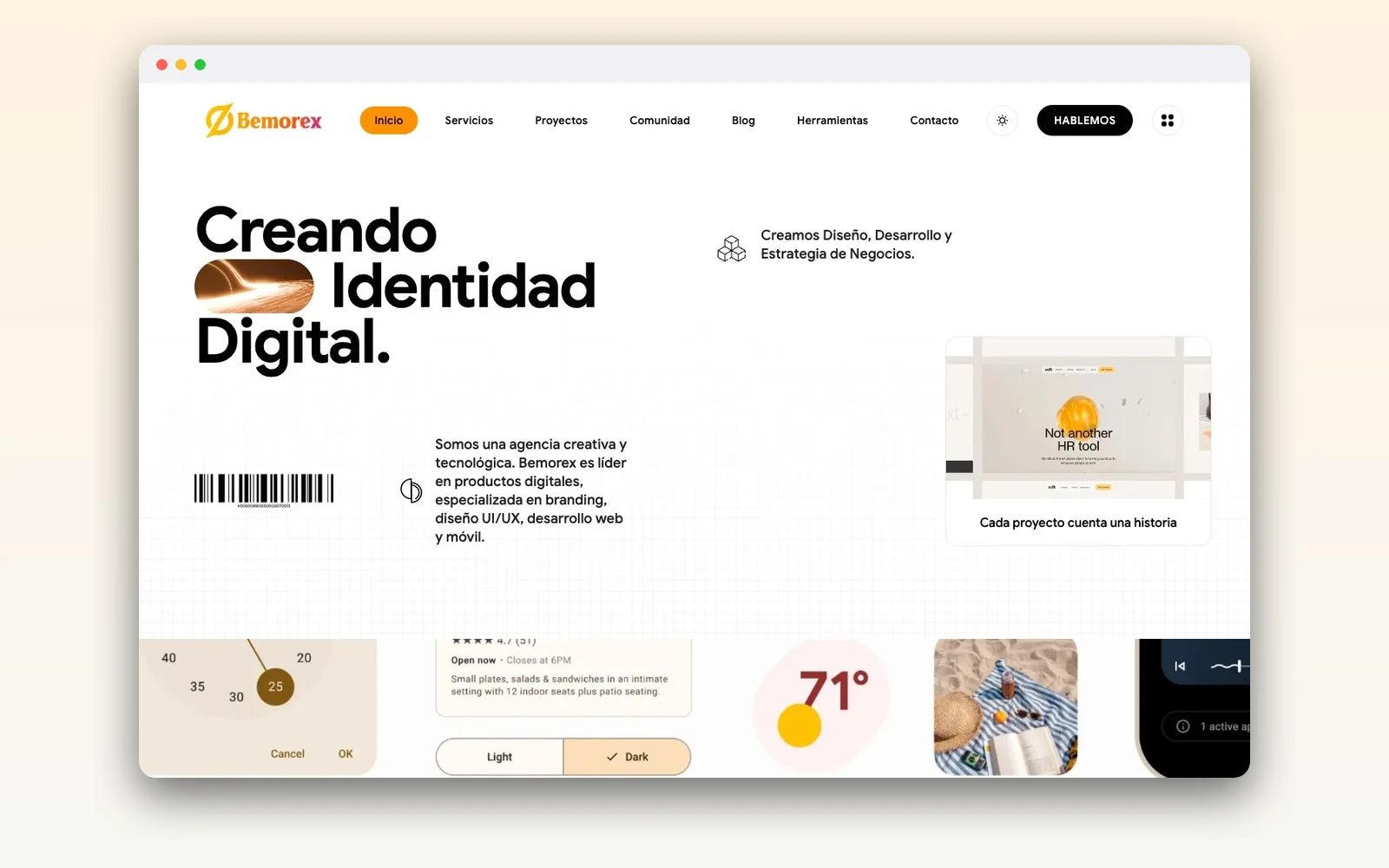 Bemorex — Sitio web de la agencia — Sitio de marca + blog SEO + suite de herramientas, migrado a Next.js como export estático
