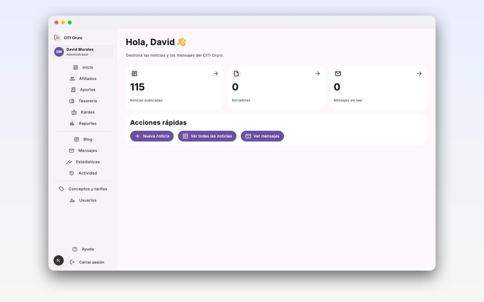 CITI — Colegio de Ingenieros en TI — Ecosistema digital de un colegio profesional: backend GraphQL único para web y móvil