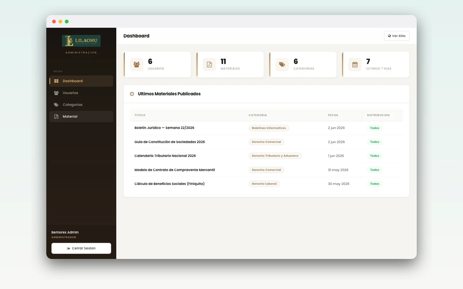 Lilaohu — Portal consultora legal-contable — imagen 4