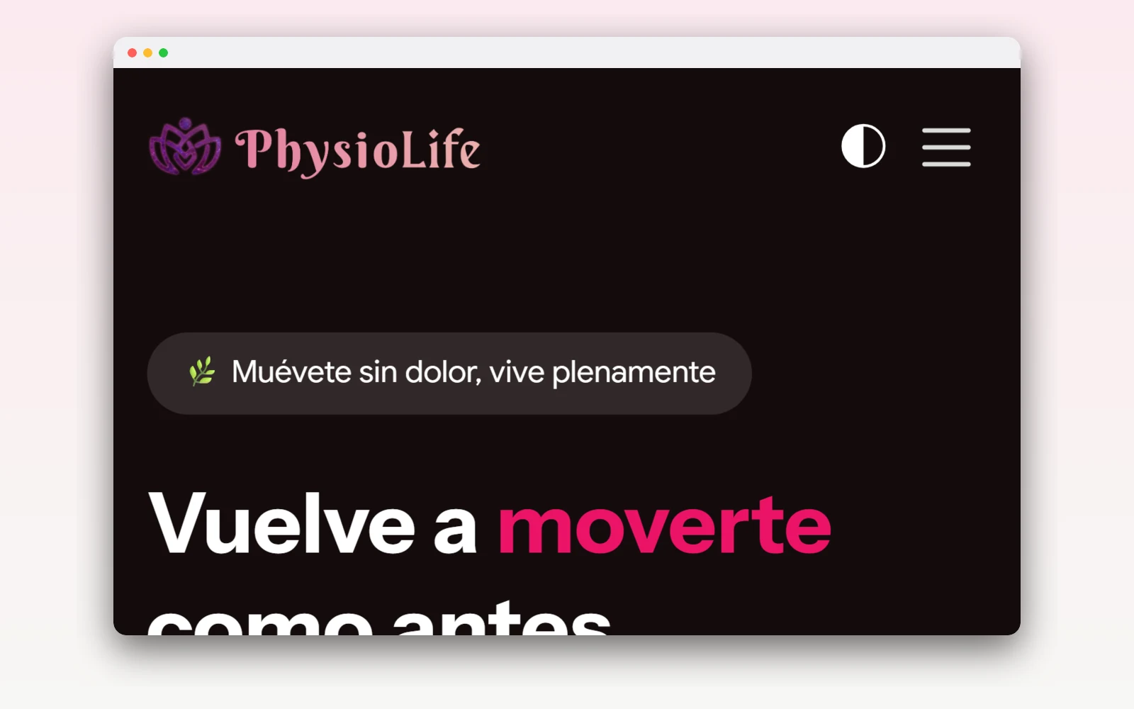 PhysioLife — Centro de rehabilitación y fisioterapia — Sitio de captación con SSR/SSG, catálogos ricos, blog SEO y analítica propia