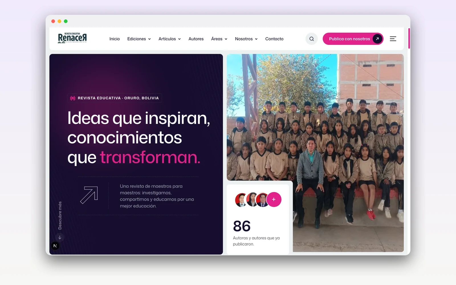 Revista Renacer — Plataforma editorial — imagen 2