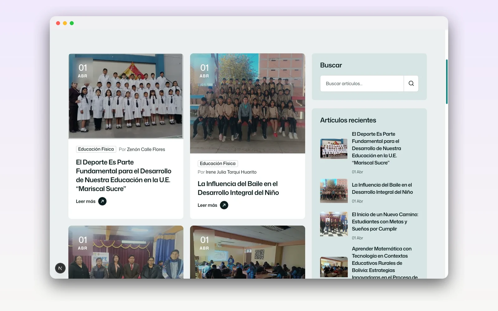 Revista Renacer — Plataforma editorial — imagen 5