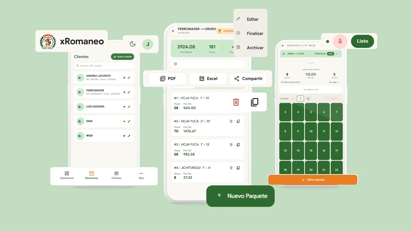 Romaneo — Digitalización del romaneo de madera — imagen 3