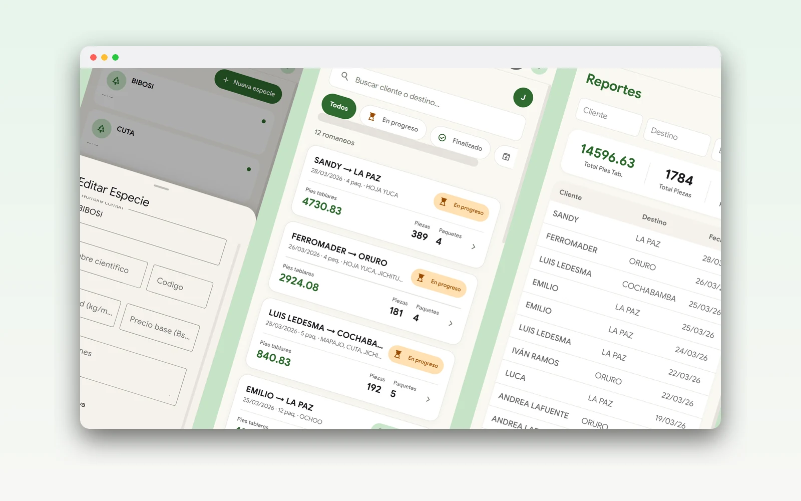 Romaneo — Digitalización del romaneo de madera — PWA offline-first de campo para medir madera y calcular pies tablares en aserradero
