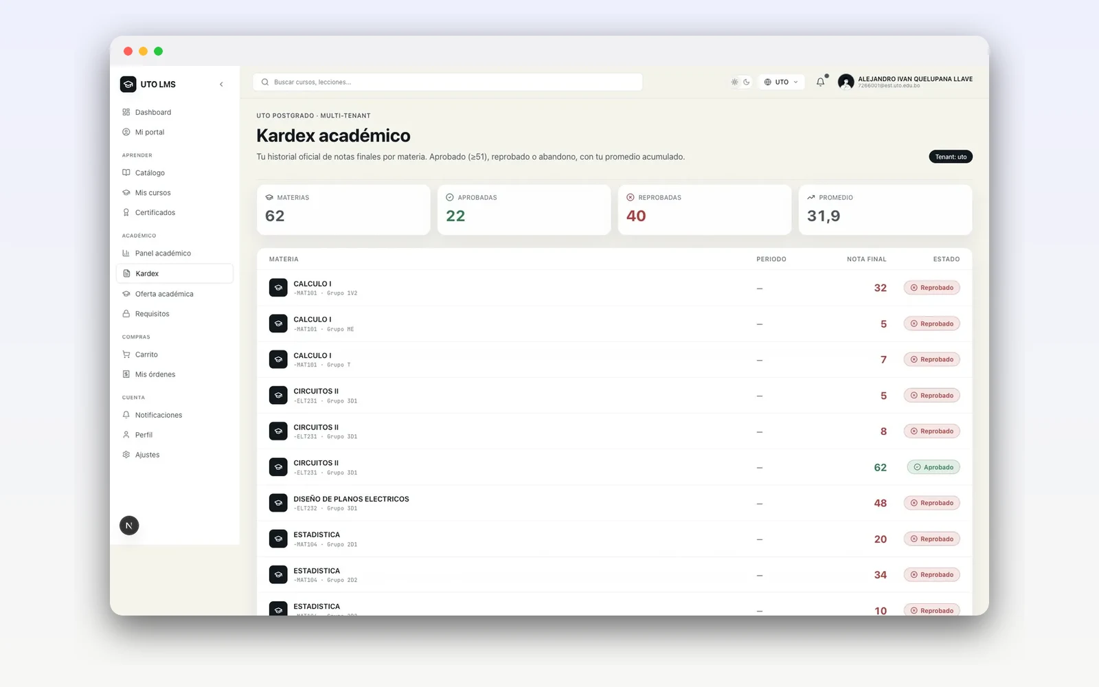 UTO Learn — LMS de postgrado — imagen 3