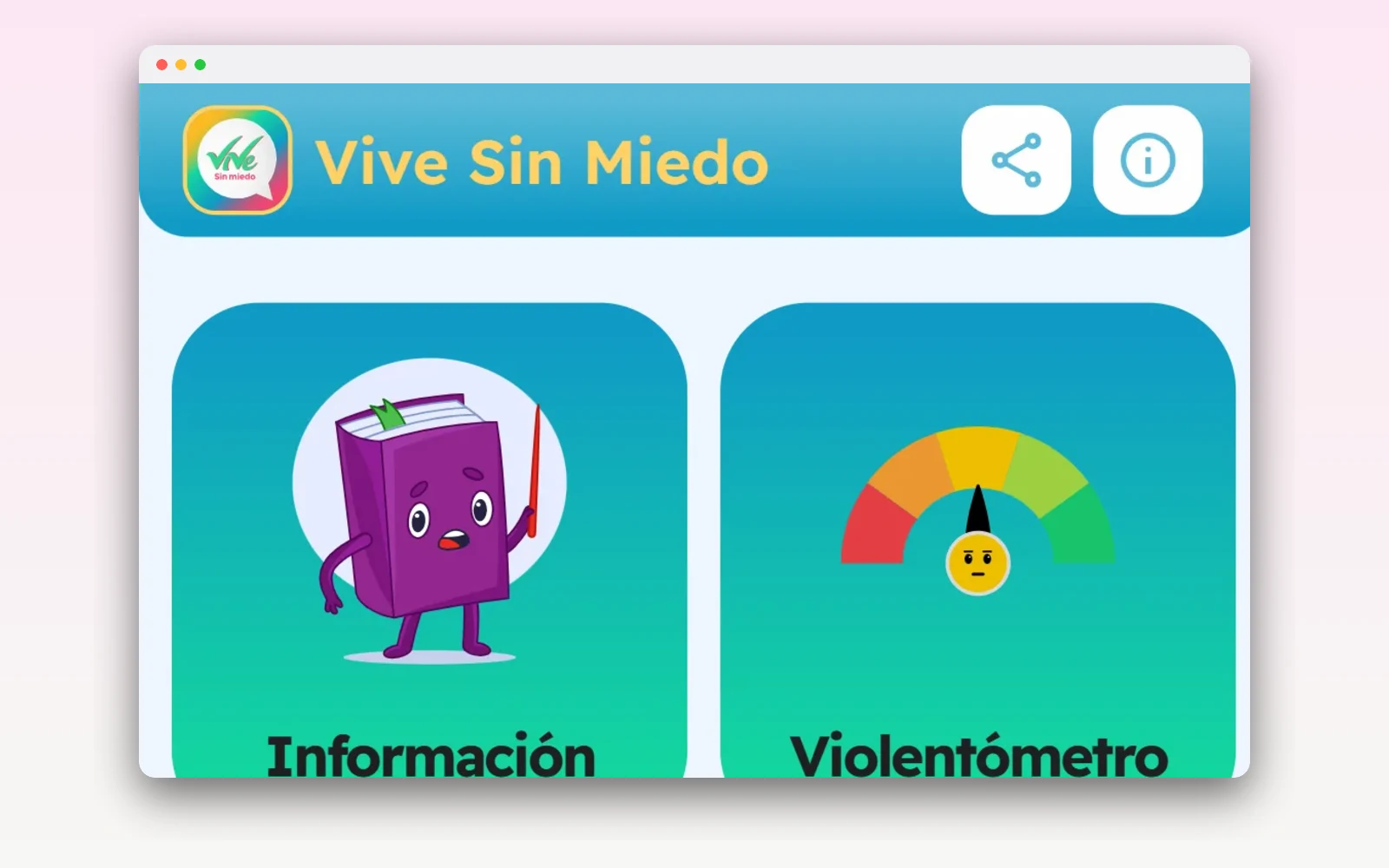 Vive Sin Miedo — App de prevención de violencia — imagen 2