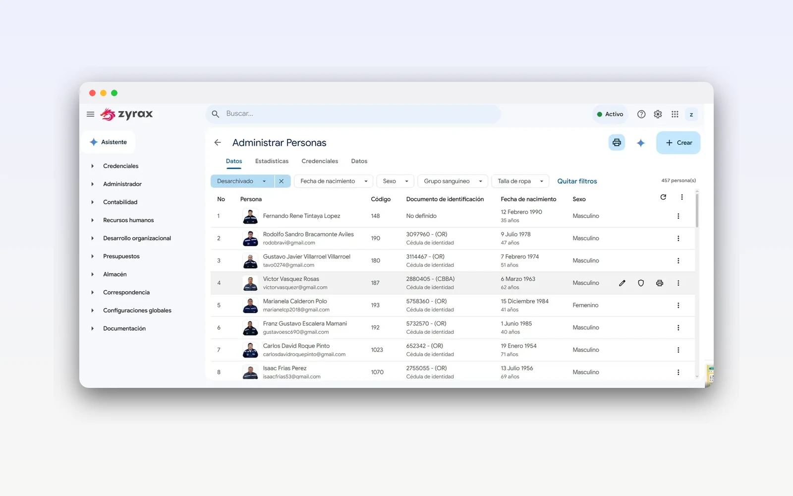 Zyrax ERP — Sistema de gestión empresarial — imagen 2